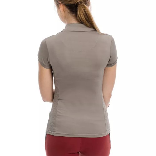 EQ-T-SL-07 200G 85%Nylon+15%Spandex Equestrian Tops 1/4 Zip up Horse Rider Sun Shirts