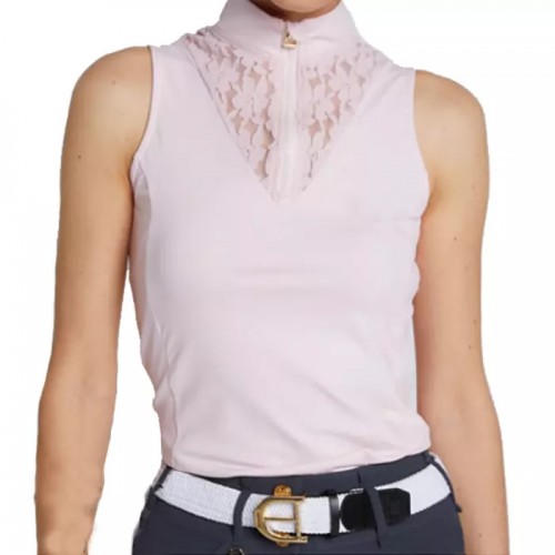 EQ-Tank 02 Equestrian Lace Collar Sleeveless Base Layer