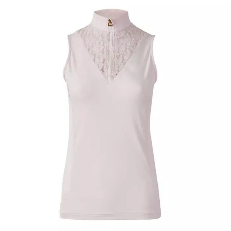 EQ-Tank 02 Equestrian Lace Collar Sleeveless Base Layer 