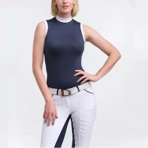 EQ-Tank 07 Equestrian Summer Clothes Lurxuy High Neck sleeveless Top