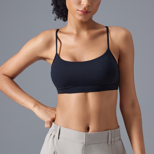Adjustable Shoulder Strap Women's Running Shockproof Sports Fitness Yoga Bra 