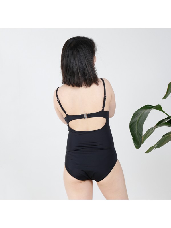 MN-Swimwear1 Nursing-Friendly One-Piece Maternity Swimsuit with Adjustable Straps