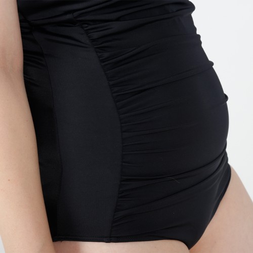 MN-Swimwear1 Nursing-Friendly One-Piece Maternity Swimsuit with Adjustable Straps