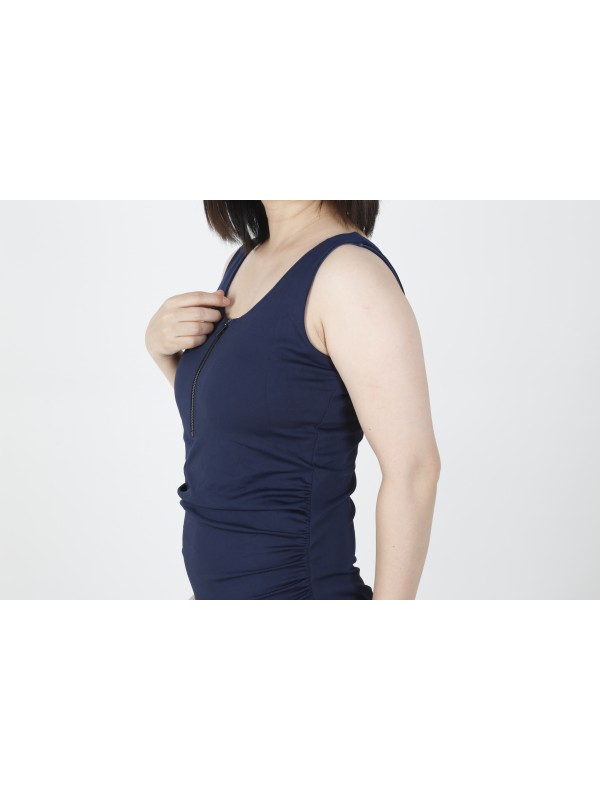 MN-Swimwear2 Custom Maternity Beachwear One pieces zipper up Design easy for nursing
