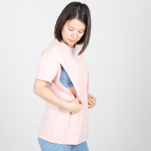 MN-T11 Wholesale Summer Maternity Bump Style Breastfeeding Tee