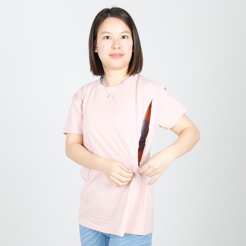 MN-T11 Wholesale Summer Maternity Bump Style Breastfeeding Tee