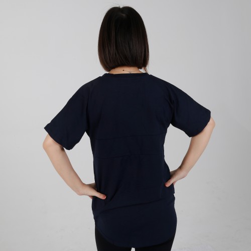 MN-T03 In Stock Maternity Clothes Black Color Super Breastfeeding Short Sleeve T-shirts