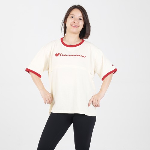 MN-T07 Custom Matermity&Nursing Tops with Mama Logo 