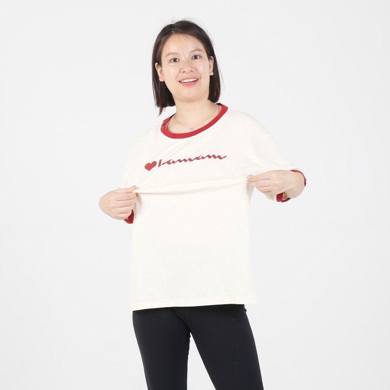 MN-T07 Custom Matermity&Nursing Tops with Mama Logo 