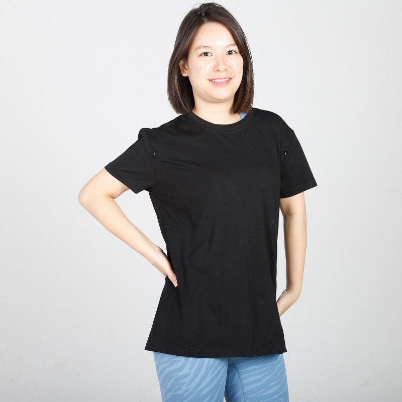 MN-T12 Wholesale Pregnant Clothes Plus Size Short sleeve Maternity Tee 