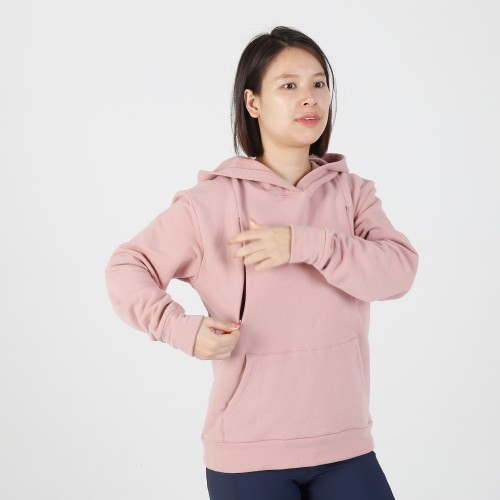 MN-N02 Customized design High Quality organic cotton Color contrast zip open Breastfeeding sweatshirt for bump mama 