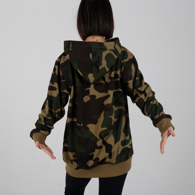 MN-N01 OEM Mama camouflage Maternity Hoodies Zip Access 