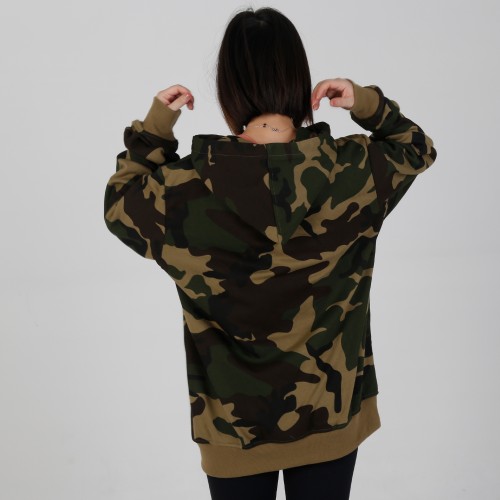 MN-N01 OEM Mama camouflage Maternity Hoodies Zip Access