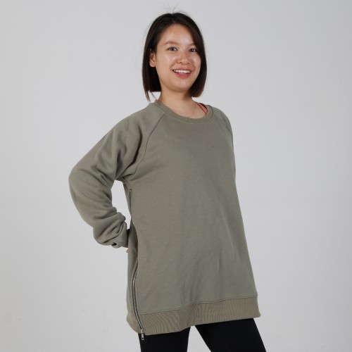 MN-N04 Custom Full zipper Easy Nursing for Mom BreastFeeding Sweater