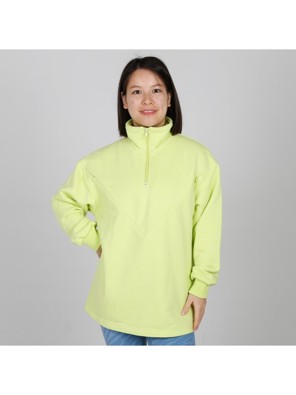 MN-N10 Stylish pregnant Sweater BreastFeeding Sweatshirts With Hidden V Zip Design For Bump