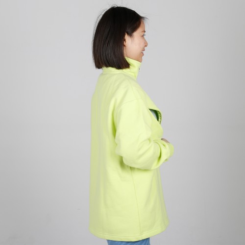 MN-N10 Stylish pregnant Sweater BreastFeeding Sweatshirts With Hidden V Zip Design For Bump