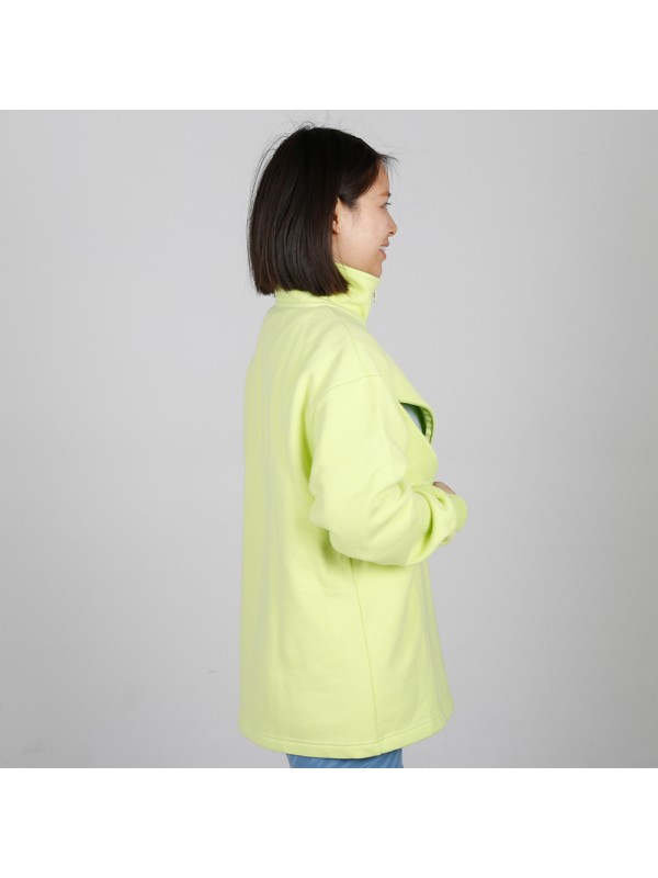 MN-N10 Stylish pregnant Sweater BreastFeeding Sweatshirts With Hidden V Zip Design For Bump