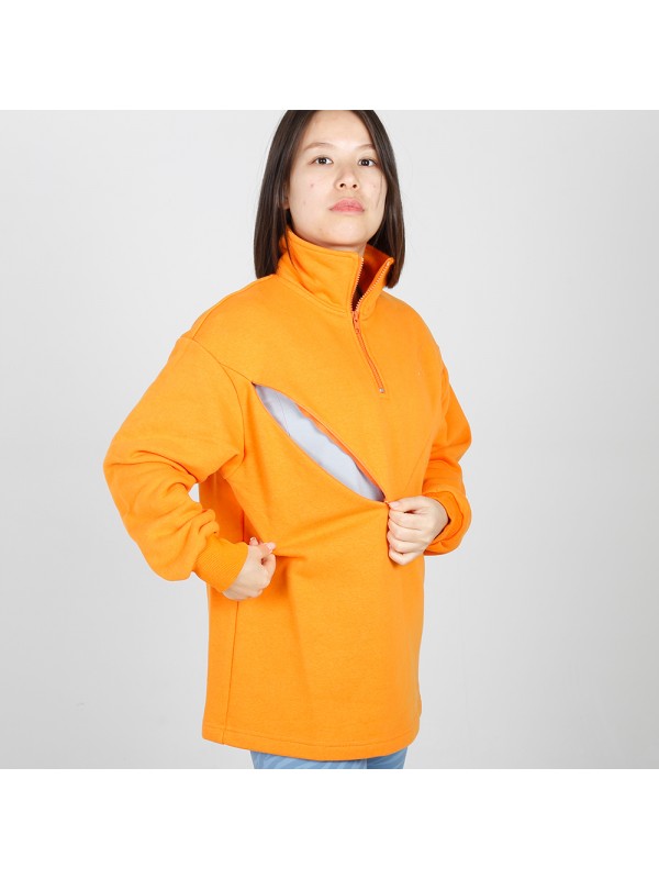 MN-N14 Moms Oversize Women Breastfeeding Clothes 100% Cotton Maternity Jumper