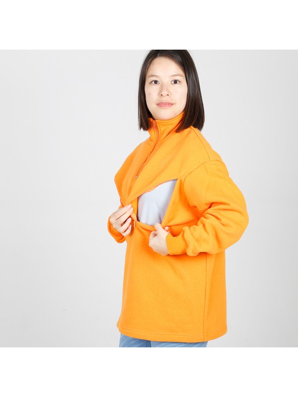 MN-N14 Moms Oversize Women Breastfeeding Clothes 100% Cotton Maternity Jumper