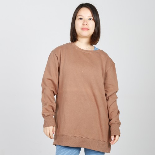 MN-N15 Maternity snap Side Sweater plain high quality corded crew sweatshirt women nursing tops