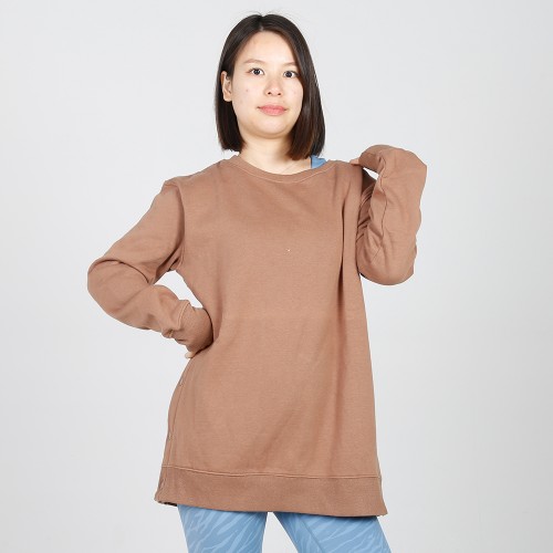 MN-N15 Maternity snap Side Sweater plain high quality corded crew sweatshirt women nursing tops