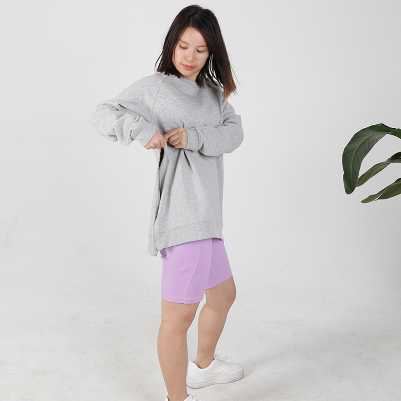 MN-N05 Full Side zipper Easy Nursing for Mom BreastFeeding Sweater 