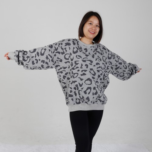 MN-N06 Custom Leopard Printting BreastFeeding Sweatshirts