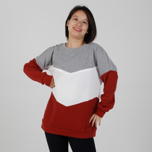 MN-N07 Custom Color Block BreastFeeding Sweatshirts