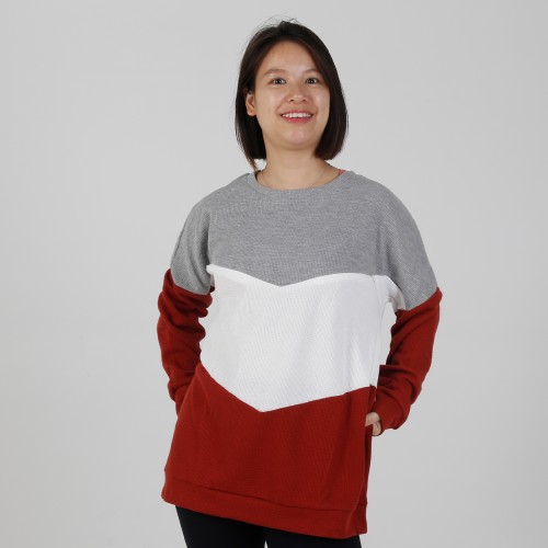 MN-N07 Custom Color Block BreastFeeding Sweatshirts