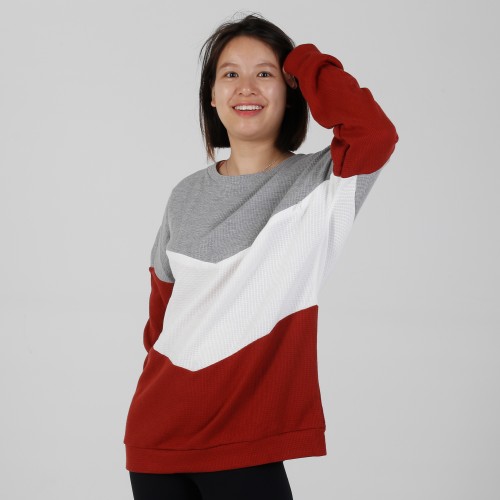 MN-N07 Custom Color Block BreastFeeding Sweatshirts