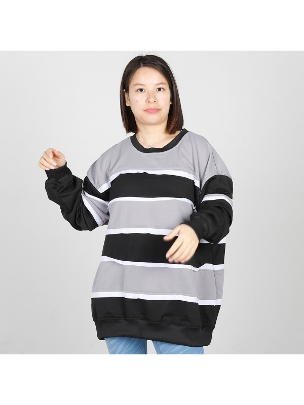 MN-N09 Stylish pregnant clothes Color Block BreastFeeding Sweatshirts With Hidden Zip For Bump