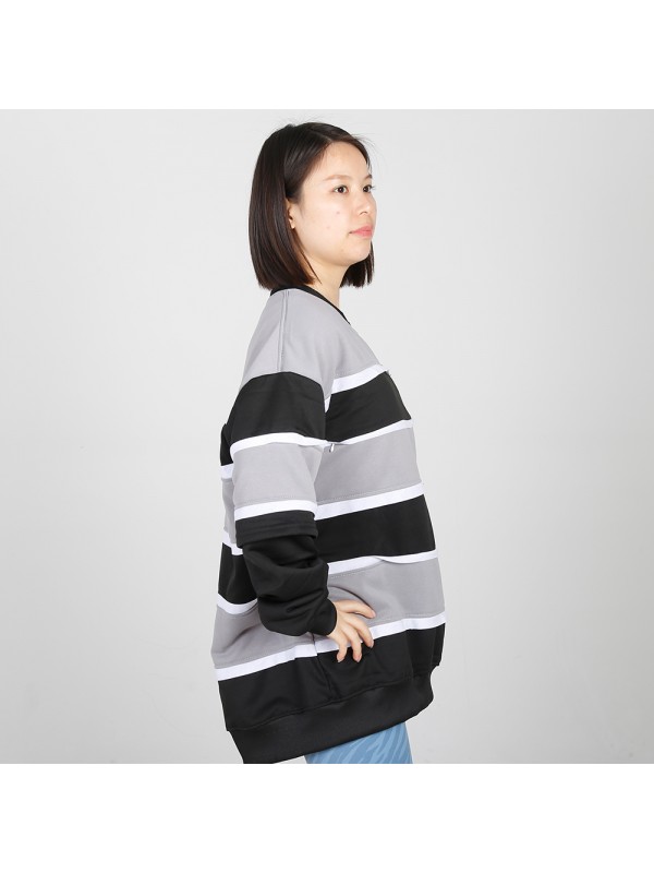 MN-N09 Stylish pregnant clothes Color Block BreastFeeding Sweatshirts With Hidden Zip For Bump