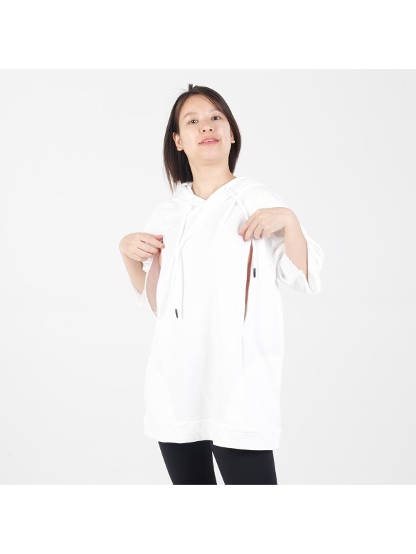 MN-N08 Short Sleeve BreastFeeding Sports Hoodies