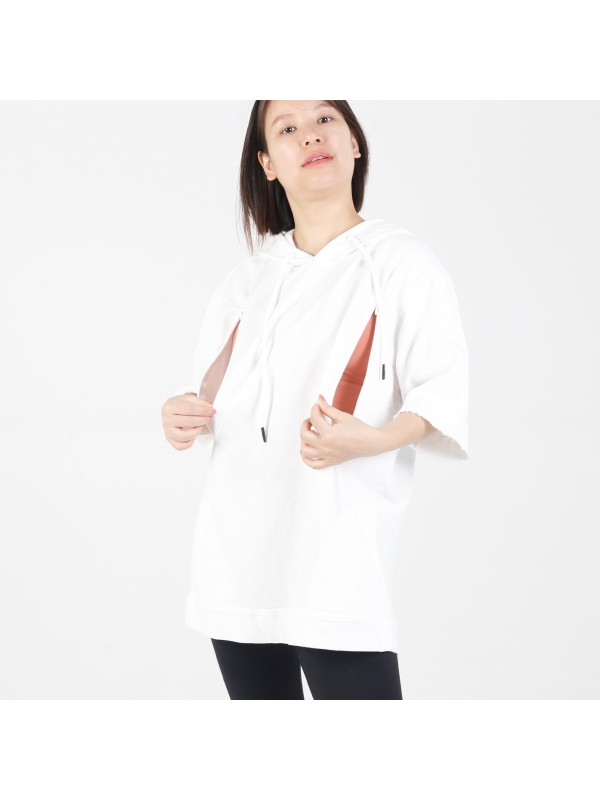 MN-N08 Short Sleeve BreastFeeding Sports Hoodies