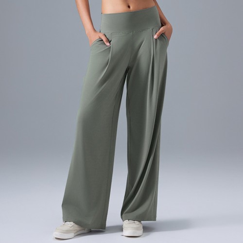 Women's Casual Wide Leg Quick Dry Breathable Yoga Pants