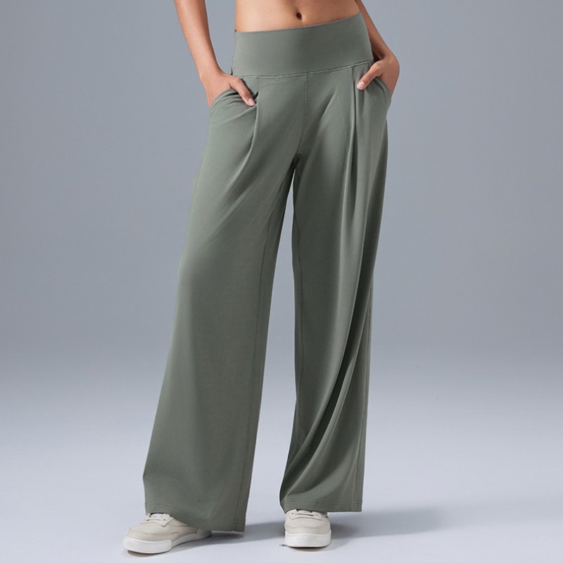 Women's Casual Wide Leg Quick Dry Breathable Yoga Pants 