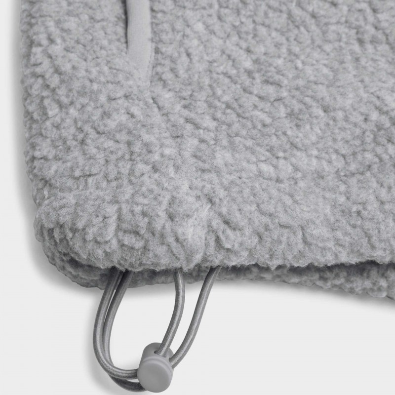 Adjustable Drawstring Hem and Relaxed Fit Embroidered Patterns Fleece Hoodie 