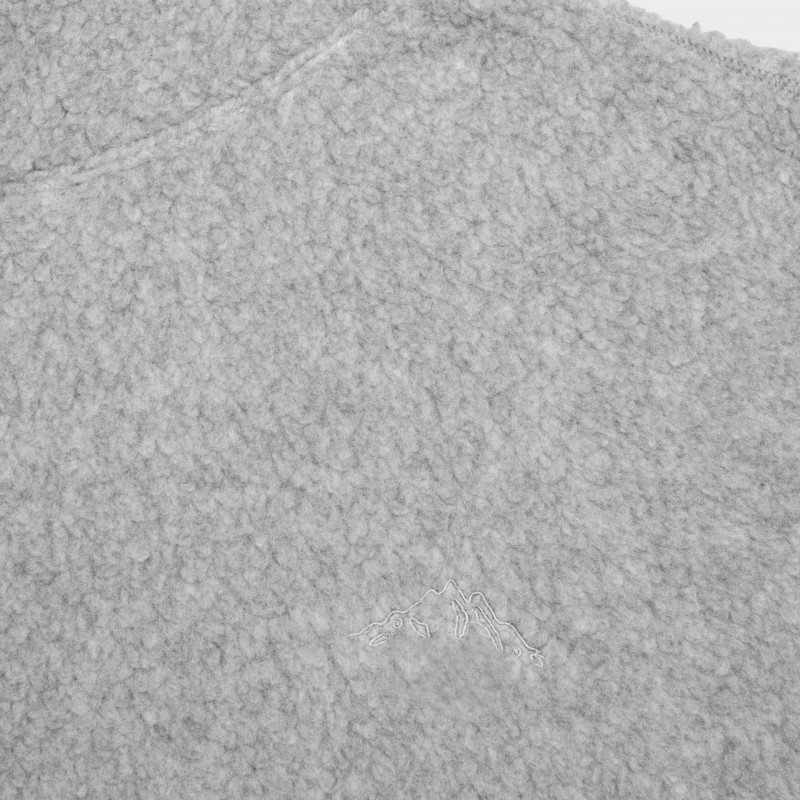 Adjustable Drawstring Hem and Relaxed Fit Embroidered Patterns Fleece Hoodie 