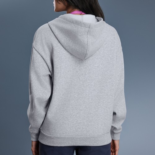 Winter New Style Fleece Lined Warm Zip Up Hooded Sweatshirt Jacket