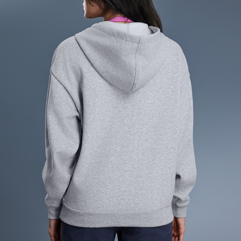 Winter New Style Fleece Lined Warm Zip Up Hooded Sweatshirt Jacket 