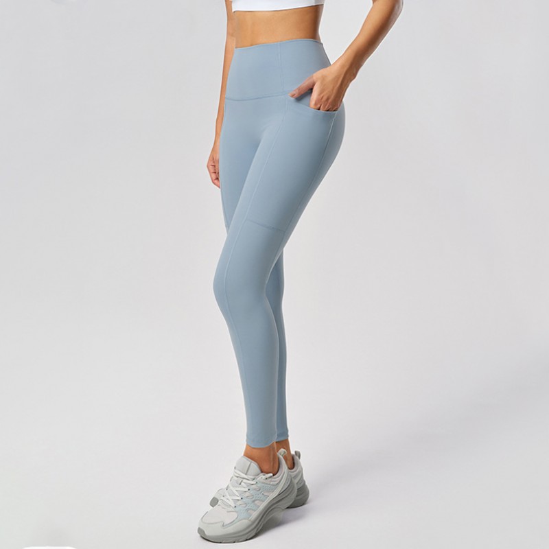 High Waisted Booty Lifting Yoga Pants with Pockets Tummy Control Stretch 