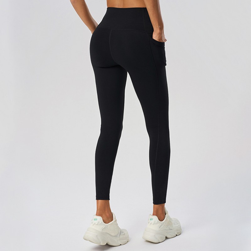 High Waisted Booty Lifting Yoga Pants with Pockets Tummy Control Stretch 