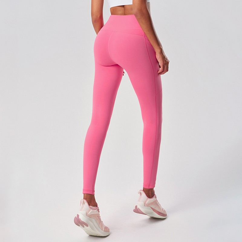 High Waisted Booty Lifting Yoga Pants with Pockets Tummy Control Stretch 