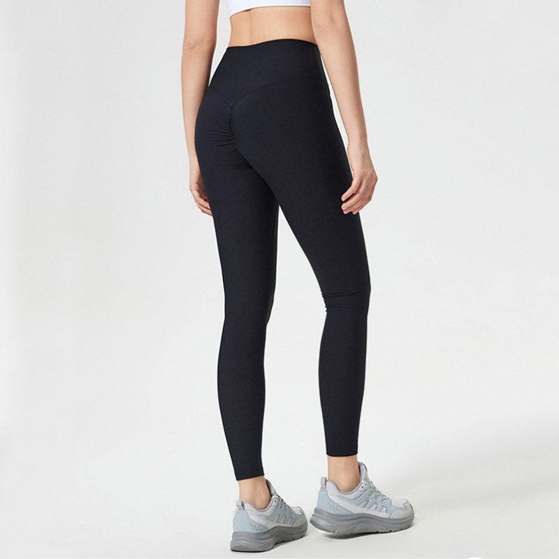 Women's Shaping Ruched Peach Buttock Fitness Yoga Pants 