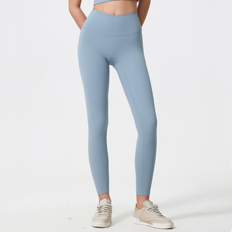 Lady workout leggings no camel toe stretchy yoga pants 