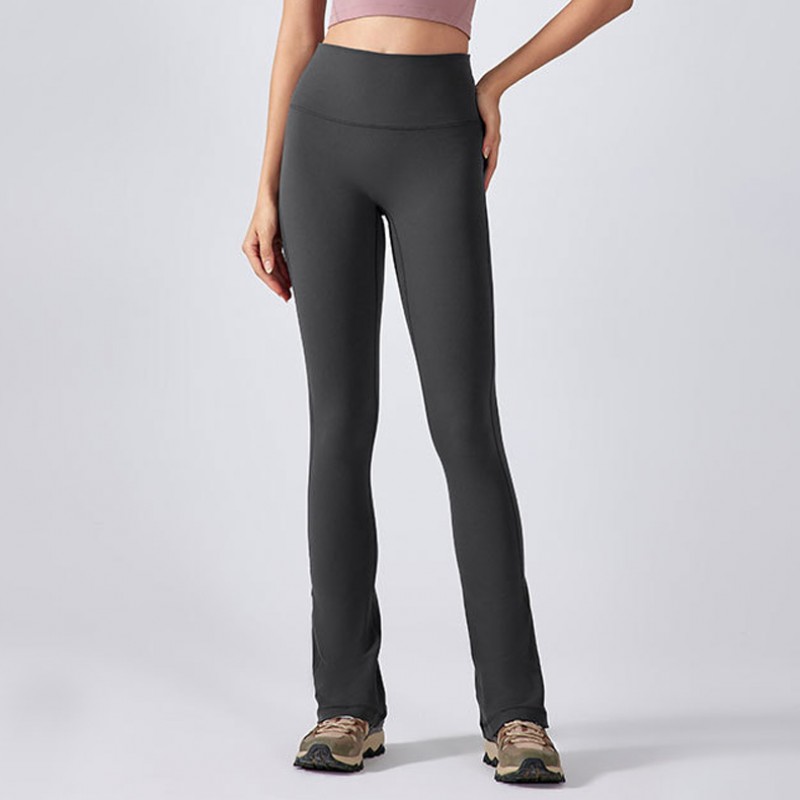 High Waisted Seamless Flared Pants Women's Naked Feel Butt Lifting Yoga Leggings 