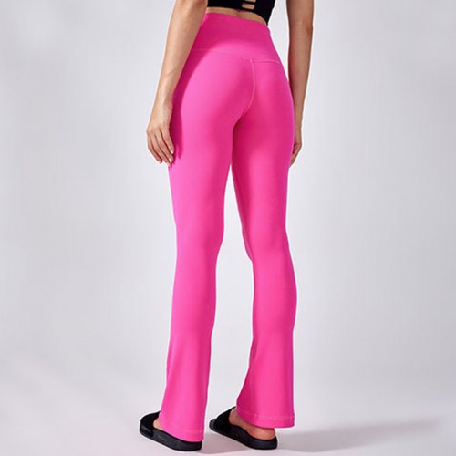 High Waisted Seamless Flared Pants Women's Naked Feel Butt Lifting Yoga Leggings 