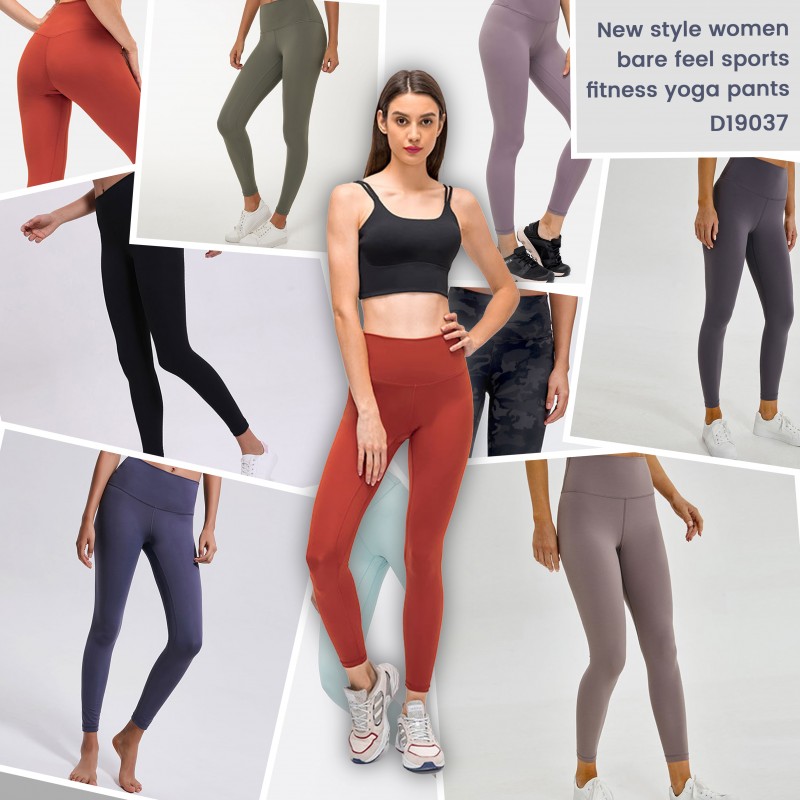New style women leggings bare feel sports fitness yoga pants New style women leggings bare feel sports fitness yoga pants